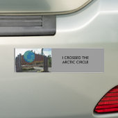 arctische cirkel, IK KROESDE THEARCTISCHE CIRCLE Bumpersticker (Op auto)