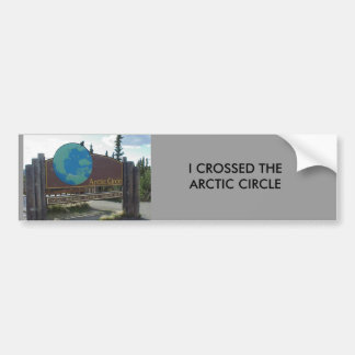 arctische cirkel, IK KROESDE THEARCTISCHE CIRCLE Bumpersticker