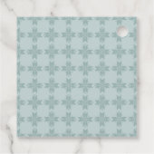 Arctische dieren in de winter Petten Kerstmis Bedankjes Labels (Achterkant)