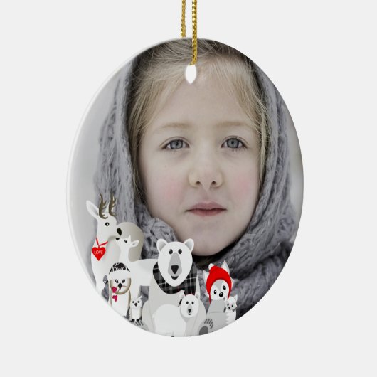 Arctische dieren keramisch ornament (Rechts)