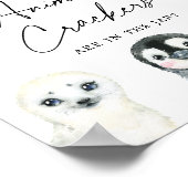 Arctische dieren raden hoeveel dierenbeugels er zi poster (Hoek)