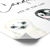 Arctische dieren raden hoeveel Snoepjes tekenen Poster (Hoek)