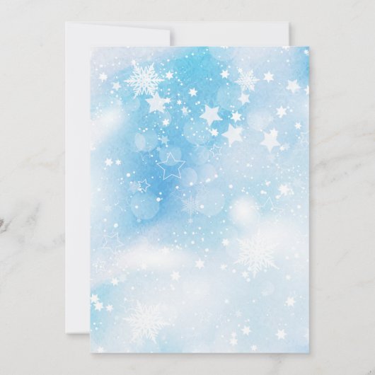 Arctische dieren uitnodiging (Achterkant)