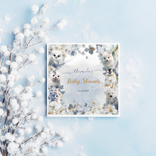 Arctische Dieren Winter Babyborrel Servet