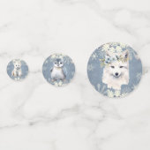 Arctische dieren Winter Sneeuwvlok Confetti (Achterkanten)