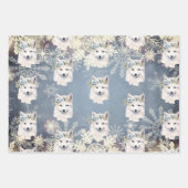 Arctische dieren Winter Sneeuwvlok Inpakpapier Vel (Voorkant)