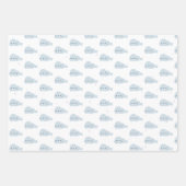 Arctische dieren, winterdieren inpakpapier vel (Voorkant)