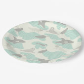 Arctische dierenvrienden papieren bordje (Gekanteld)