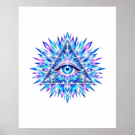 Arctische Driehoek Oog Poster (Voorkant)