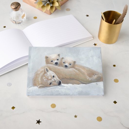 Arctische familie gastenboek (Voorkant open)