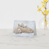 Arctische familie kaart (Gele Bloem)