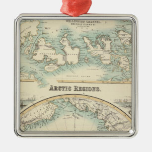 Arctische gebieden 2 metalen ornament