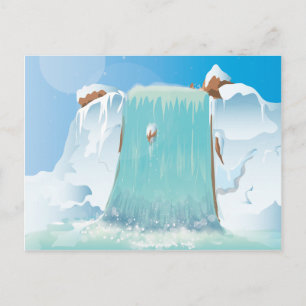 Arctische Ijs Waterval Briefkaart