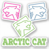 Arctische kat sticker (Voorkant)