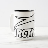 Arctische kat tweekleurige koffiemok (Voorkant links)