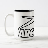 Arctische kat tweekleurige koffiemok (Links)