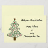 arctische kerstboom briefpapier (Voorkant / Achterkant)