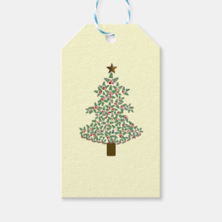 arctische kerstboom cadeaulabel