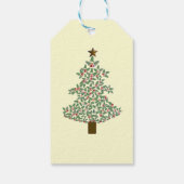 arctische kerstboom cadeaulabel (Achterkant)