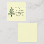 arctische kerstboom informatiekaartje (Voorkant / Achterkant)