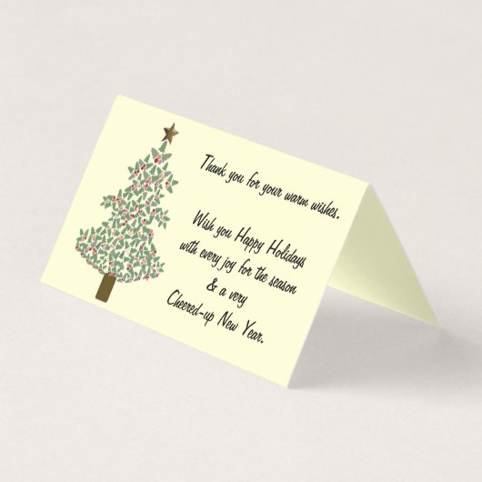 arctische kerstboom kaart (Voorkant)