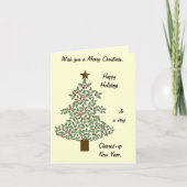 arctische kerstboom notitiekaartje (Voorkant)