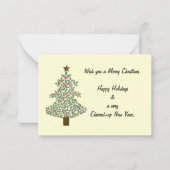 arctische kerstboom notitiekaartje (Voorkant)