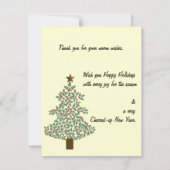 arctische kerstboom RSVP kaartje (Voorkant)