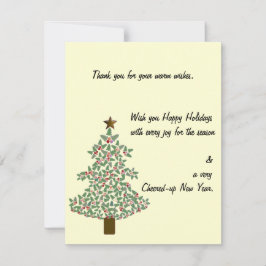 arctische kerstboom RSVP kaartje