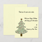 arctische kerstboom RSVP kaartje (Voorkant / Achterkant)