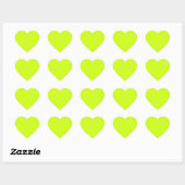 Arctische limoen (vaste kleur) hart sticker (Vel)