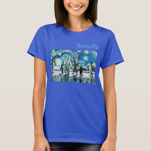 Arctische linedance voor dames t-shirt (Voorkant)