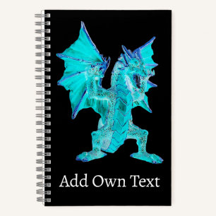 Arctische Mist Fantasy Draak Slang Lichtgevend Wat Notitieboek