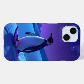 Arctische Nacht Pinguïn Case-Mate iPhone Case (Achterkant (horizontaal))