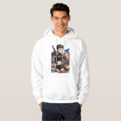Arctische Oorlogsfront Anime Krijger Hoodie (Voorkant volledig)