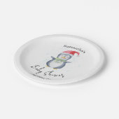 Arctische Pinguïn - baby shower Papieren Bordje (Gekanteld)