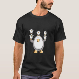 Arctische Pinguïnfamilie Cartoon Lieve Winterdier T-shirt