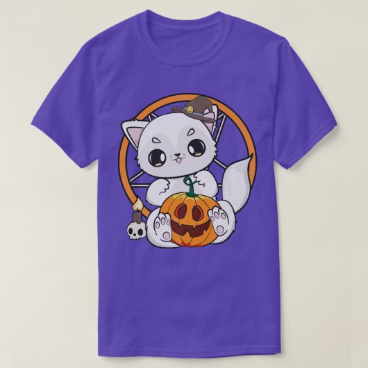 Arctische pompoen voor de kust van Kawaii Hallowee T-shirt (Design voorkant)