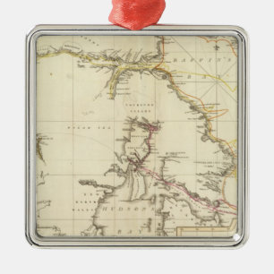 Arctische regio's metalen ornament