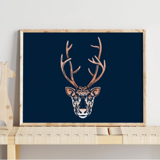Arctische rendiersoort | Reindewinterwanddruk Poster