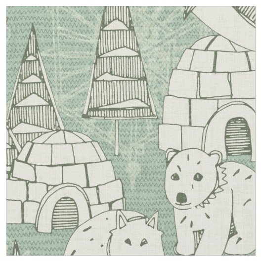 arctische retro stof (Close Up)