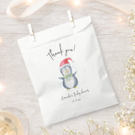 Arctische schattige Pinguïn bedankt baby shower Bedankzakje