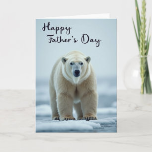 Arctische vadersdag portretkaart kaart