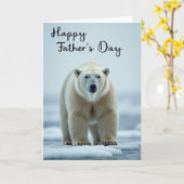 Arctische vadersdag portretkaart kaart (Gele Bloem)