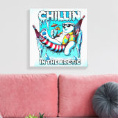 Arctische Vakantie Canvas Afdruk (Insitu (Woonkamer))
