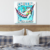 Arctische Vakantie Canvas Afdruk (Insitu (Slaapkamer))