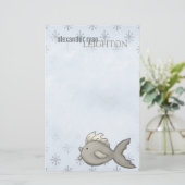 Arctische vis ・ Stationery Briefpapier (Staand voorkant)