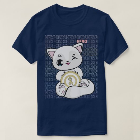 Arctische vos met een koolstof in Kawaii voor kind T-shirt (Design voorkant)