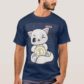 Arctische vos met een koolstof in Kawaii voor kind T-shirt
