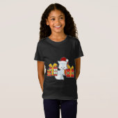 Arctische vos met Santa Hat - Kerstmis Arctic T-shirt (Voorkant volledig)
